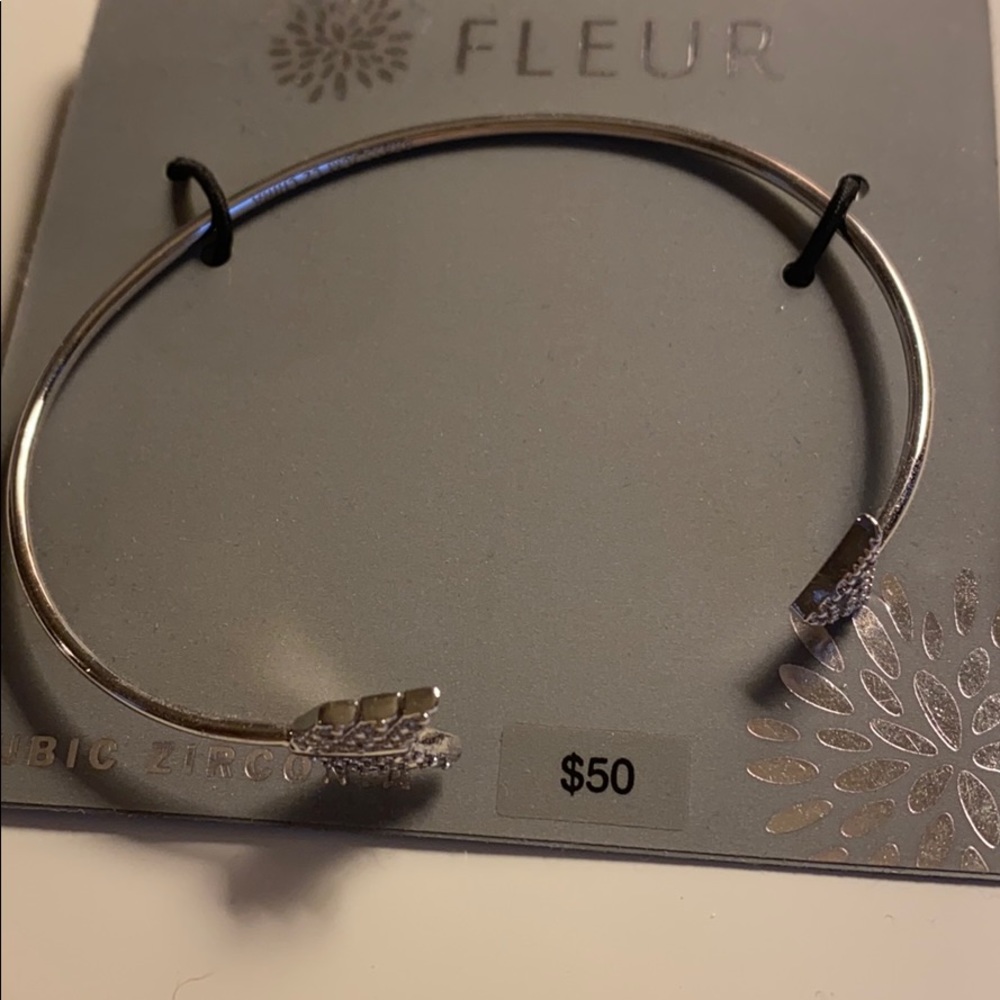 Fleur silver bracelet